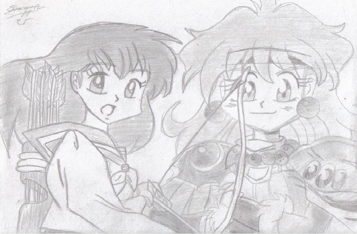 Kagome And Lina Inverse by lilshanny