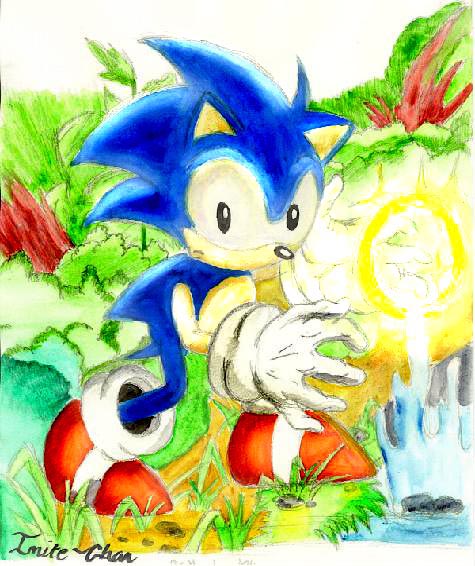 sonic with a ring^^ by lilwashu