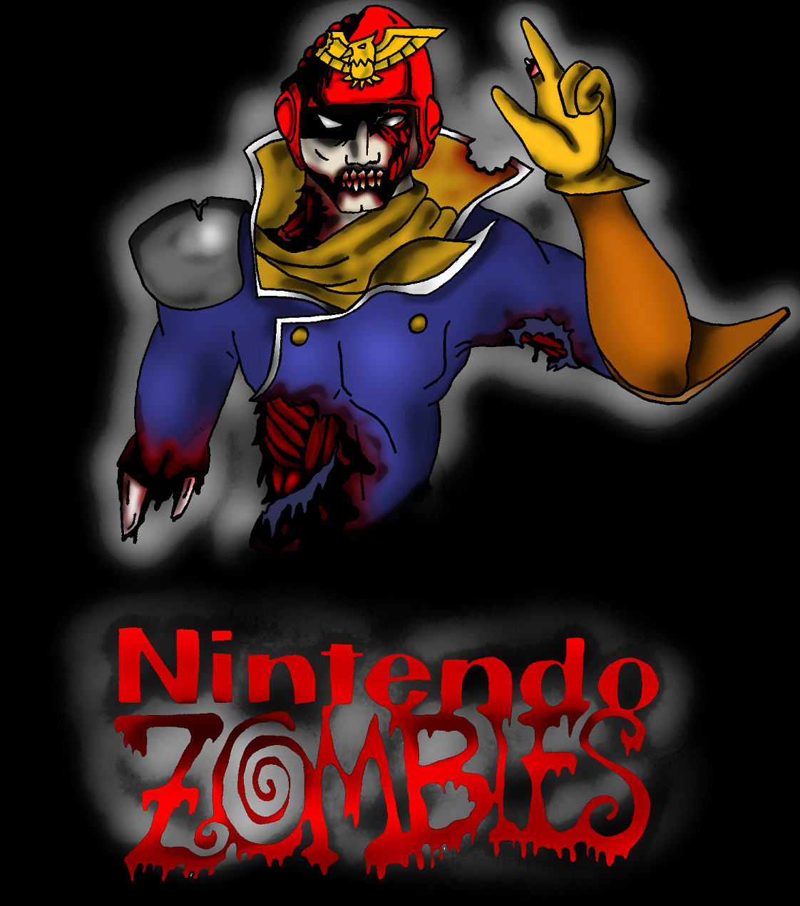 captain falcon nintendo ZOMBIE! by linkistheman