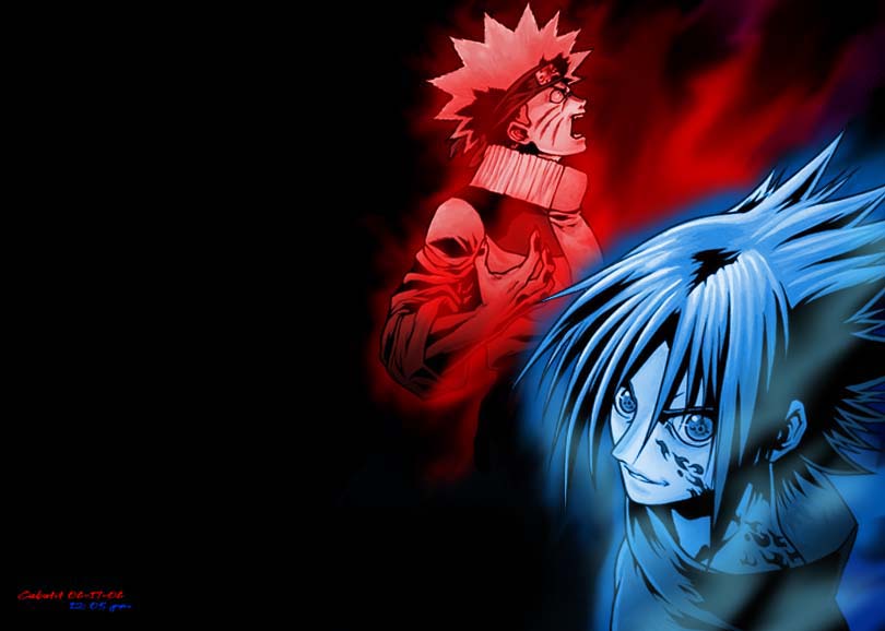 Epic Battle: Naruto and Sasuke by lisetdom