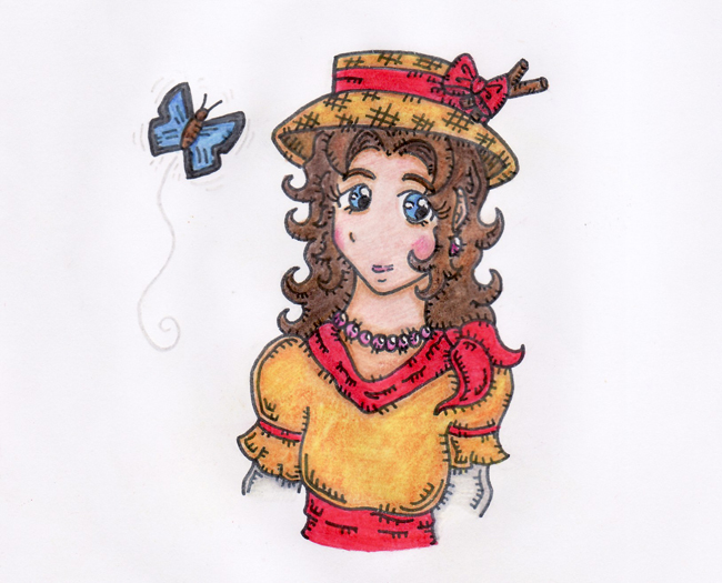 Butterfly Girl by littlecapnjack