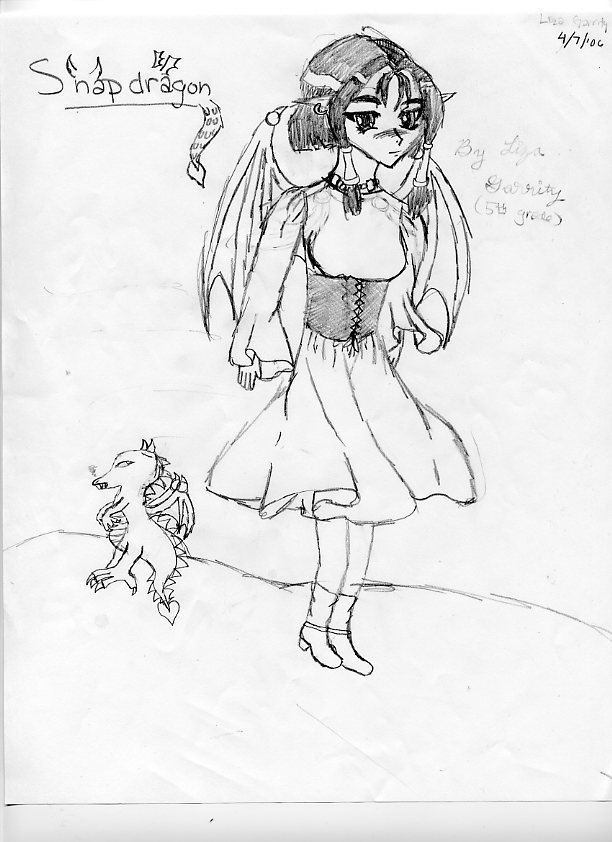 dragon elf girl by littledevilgirl