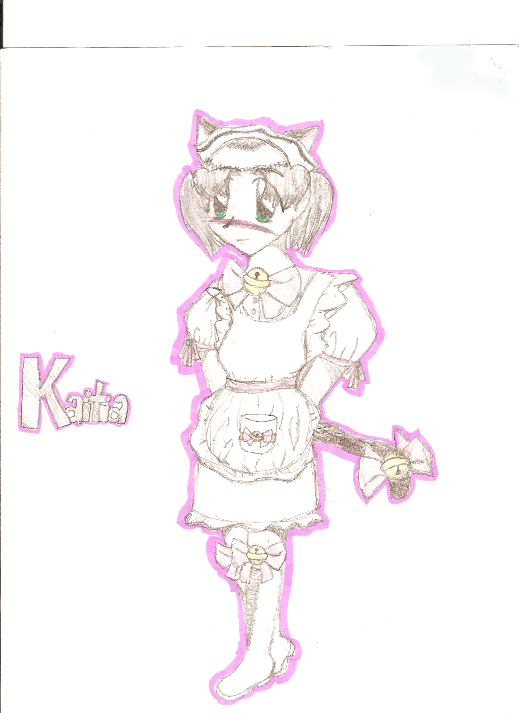 Kitty Waitress by littledevilgirl