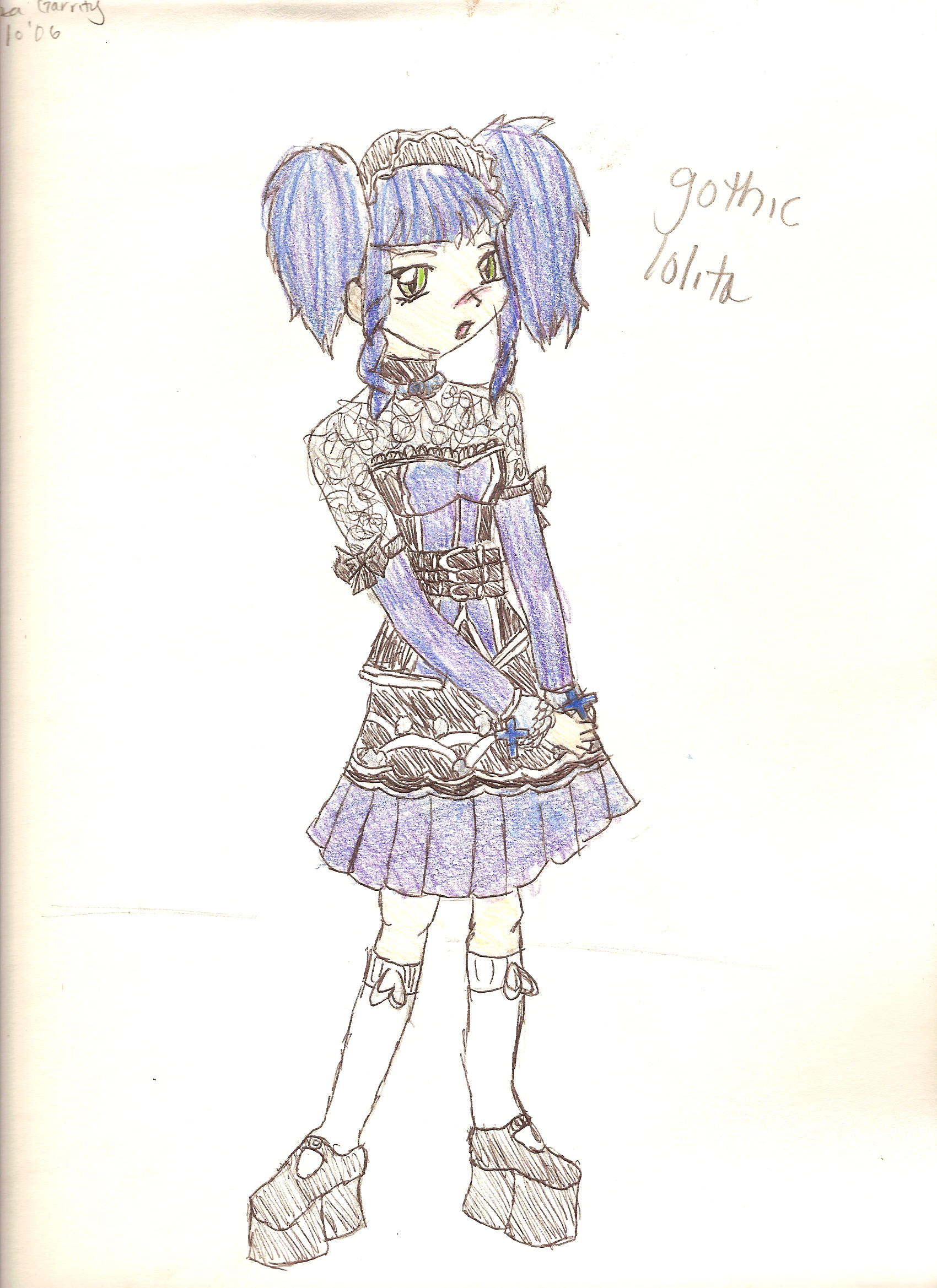 Blue Gothic Loli by littledevilgirl