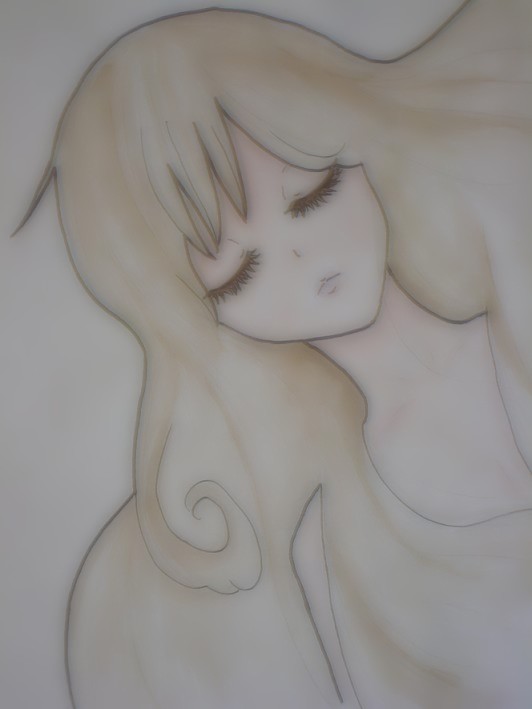 Sleeping Girl by livetodraw
