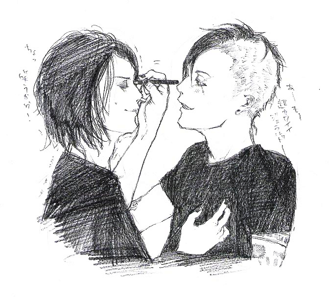 MCR Gerard and  Frank (at the makeup) by lobinson