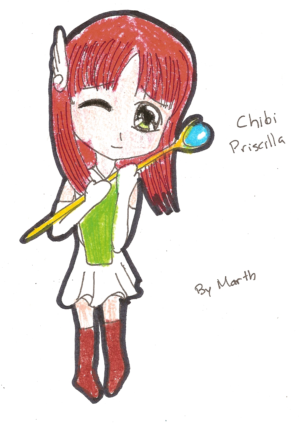 Chibi priscilla by lordmaresuke