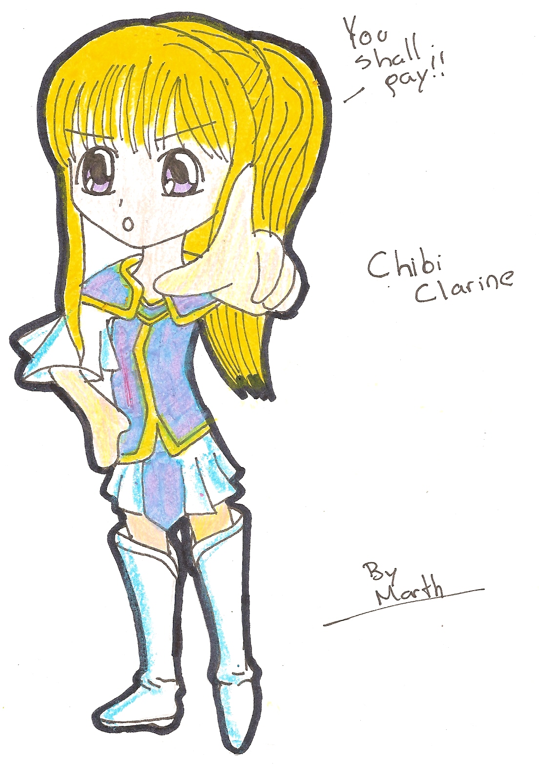 Chibi Clarine by lordmaresuke