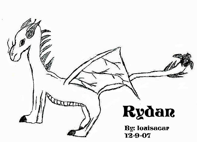 Rydan the Dragon sketch by louisacar
