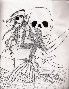 Pirate Mermaid by lovablely_annoying
