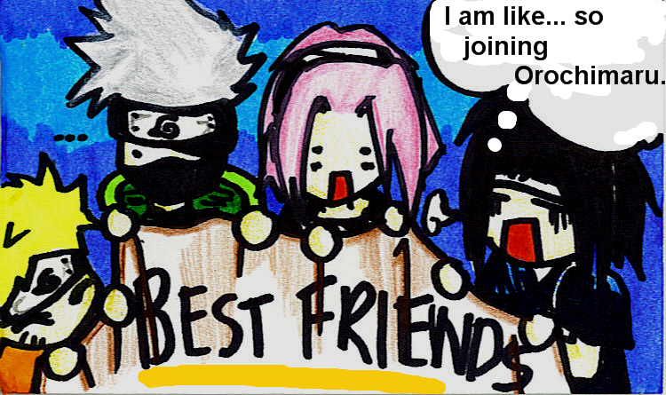 Naruto- Best Friends forever- :D *rainbow appears* by luckylace222