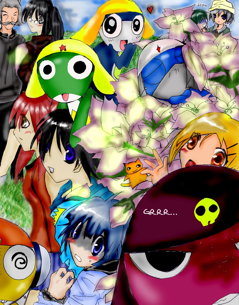 XD The cute little Keroro Gunsou group picture!!!! by luckylace222
