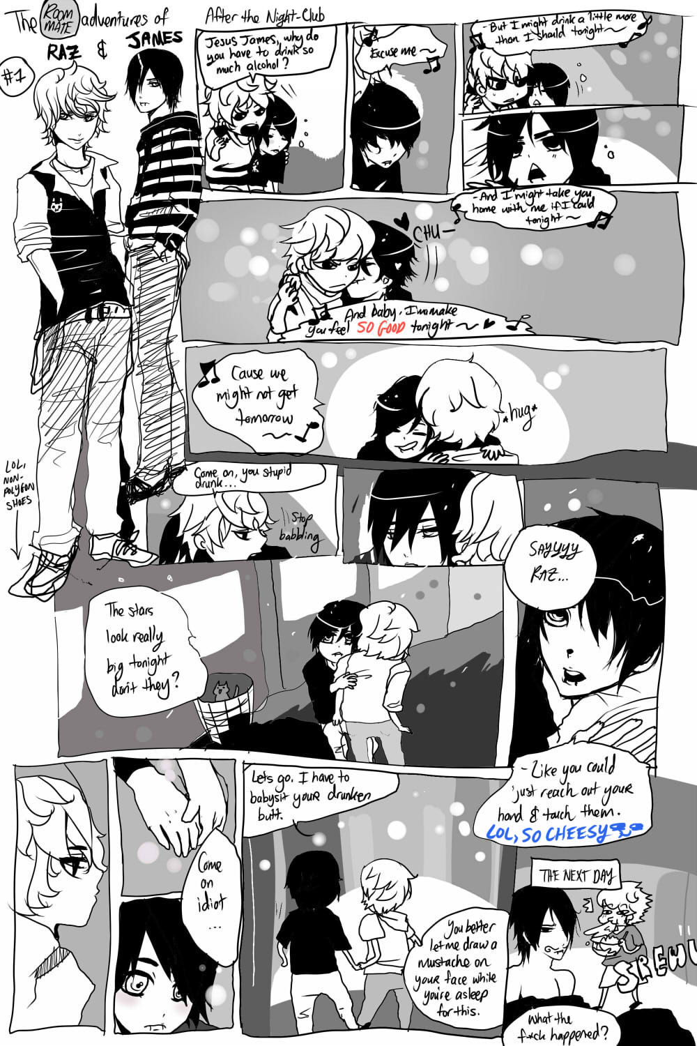Roommie Adventures #1: After the Night Club by luckylace222