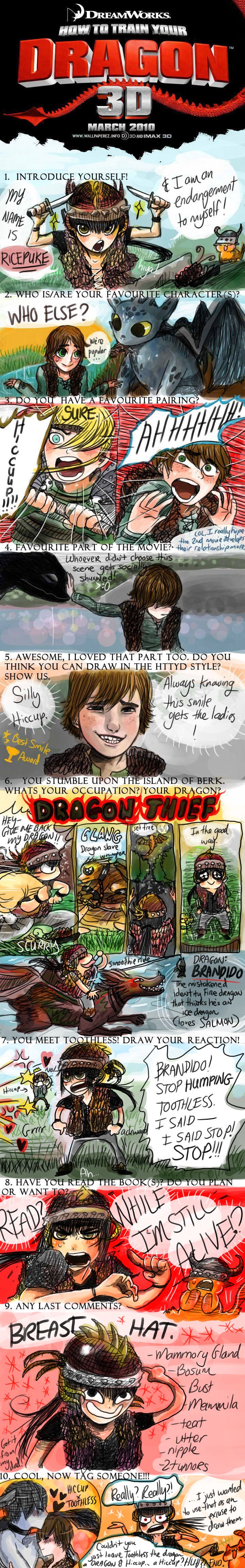 How to Train Your Dragon Meme by luckylace222
