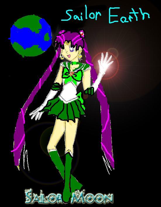 Sailor Earth:My 2nd oc by lunagirl13