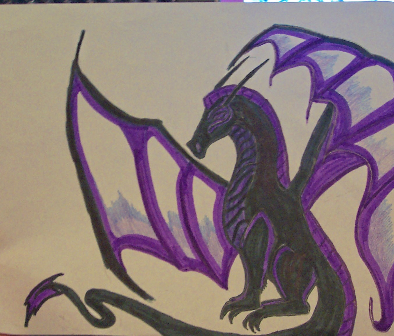 black and purple dragon by lunar_goddess_of_the_moon