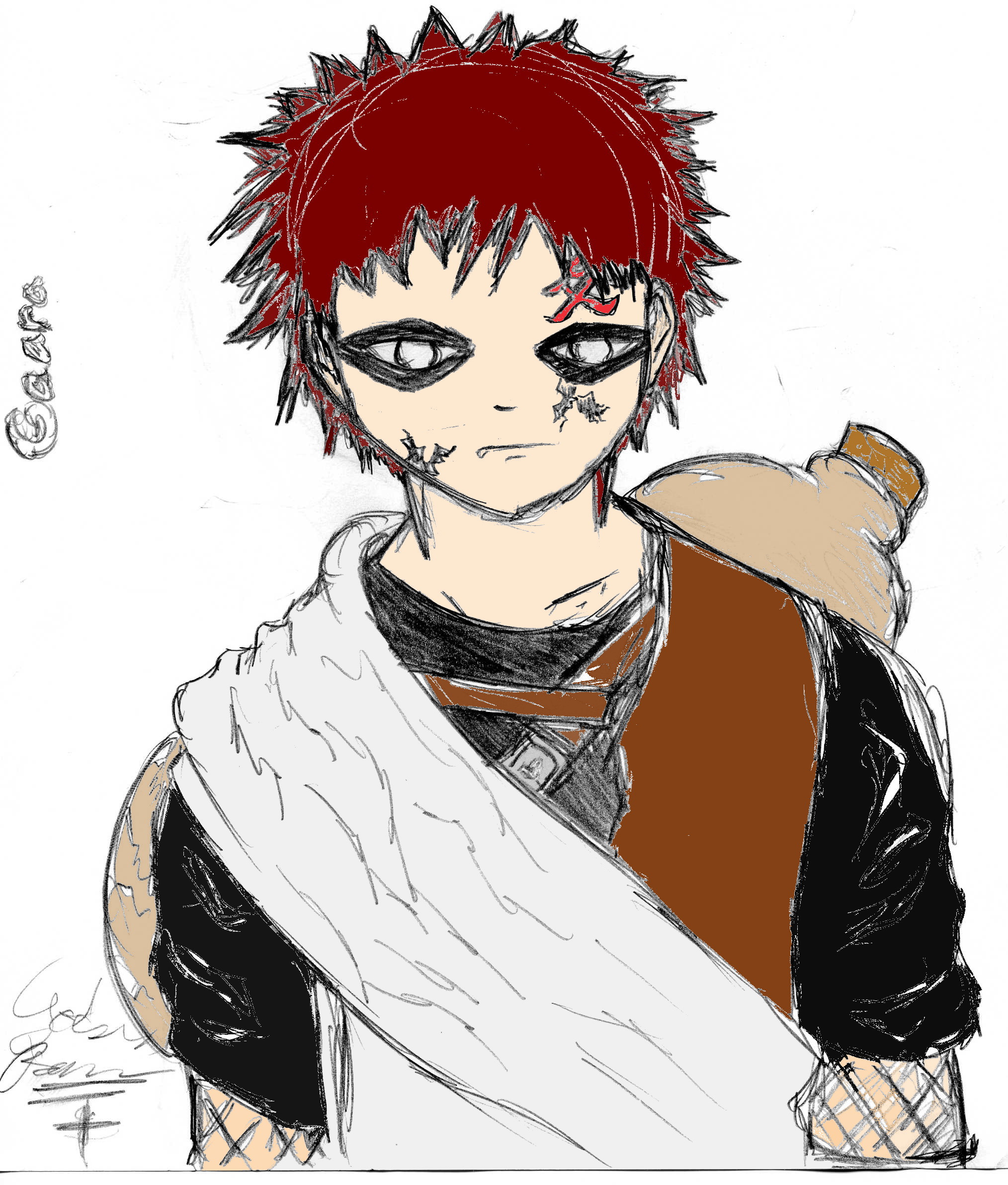 Gaara the sand by lupin250