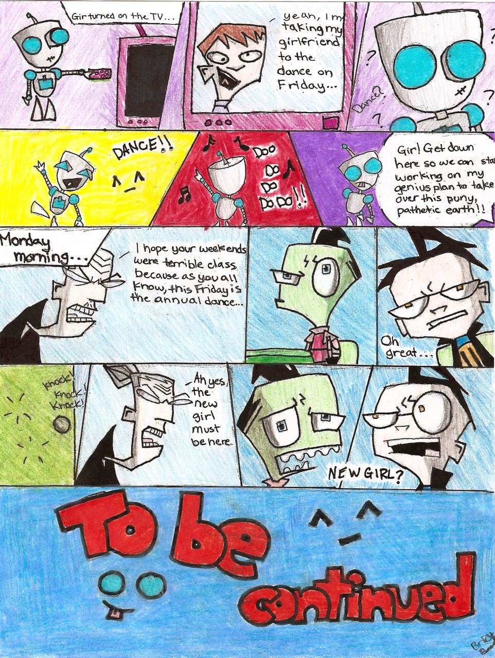 invader zim comic by luv2laugh