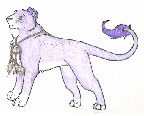 Kahari the purple lion by lyra
