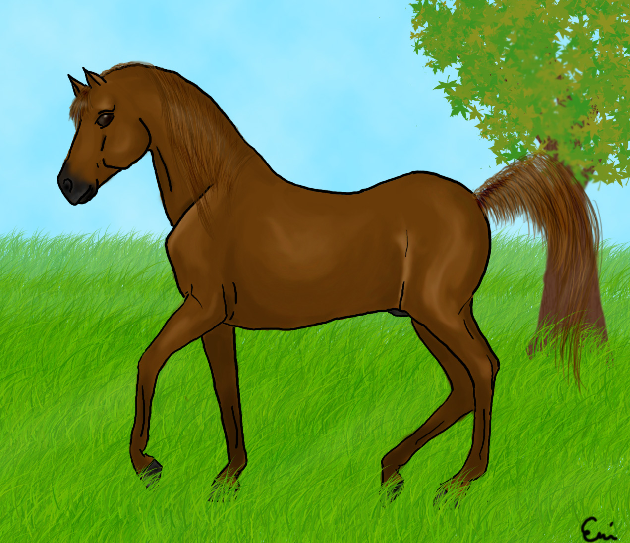 Chestnut Stallion by M3iik
