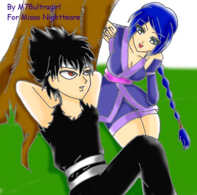 Hiei and Misao!!! by M78ultragirl