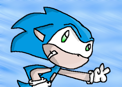 Sonic Running by MG_Racoon