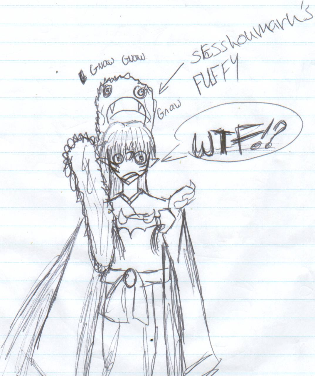 what sesshys fluffy is really doing by MINA-CHAN