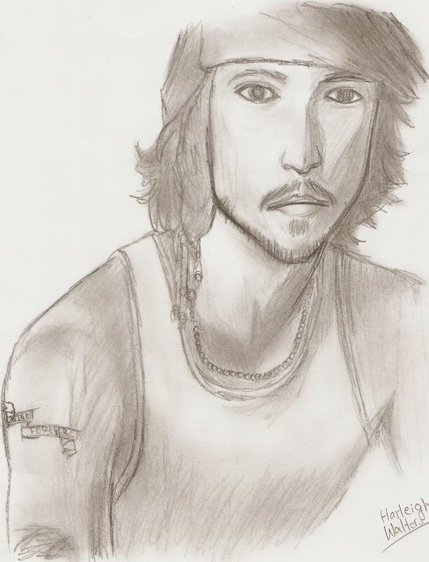 Johnny Depp Sketch by MINA-CHAN