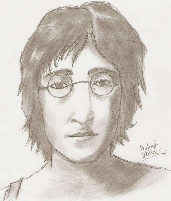 John Lennon Sketch by MINA-CHAN