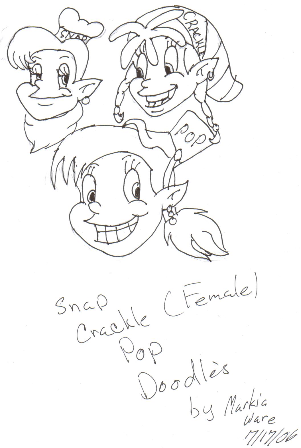 snap crackle pop coloring pages
