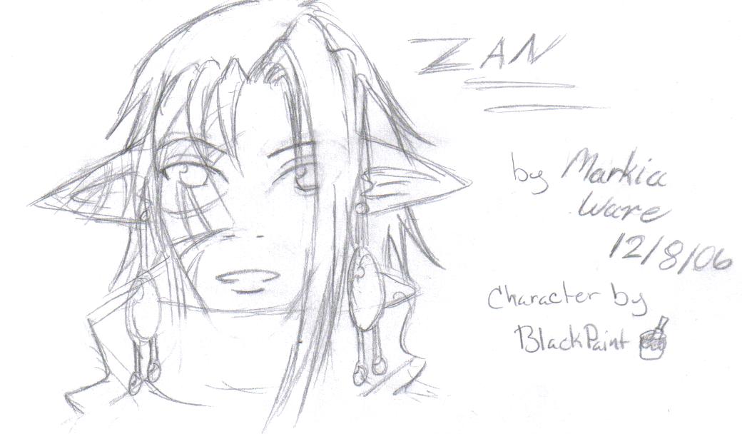 Zan uncolored by MJW4ever