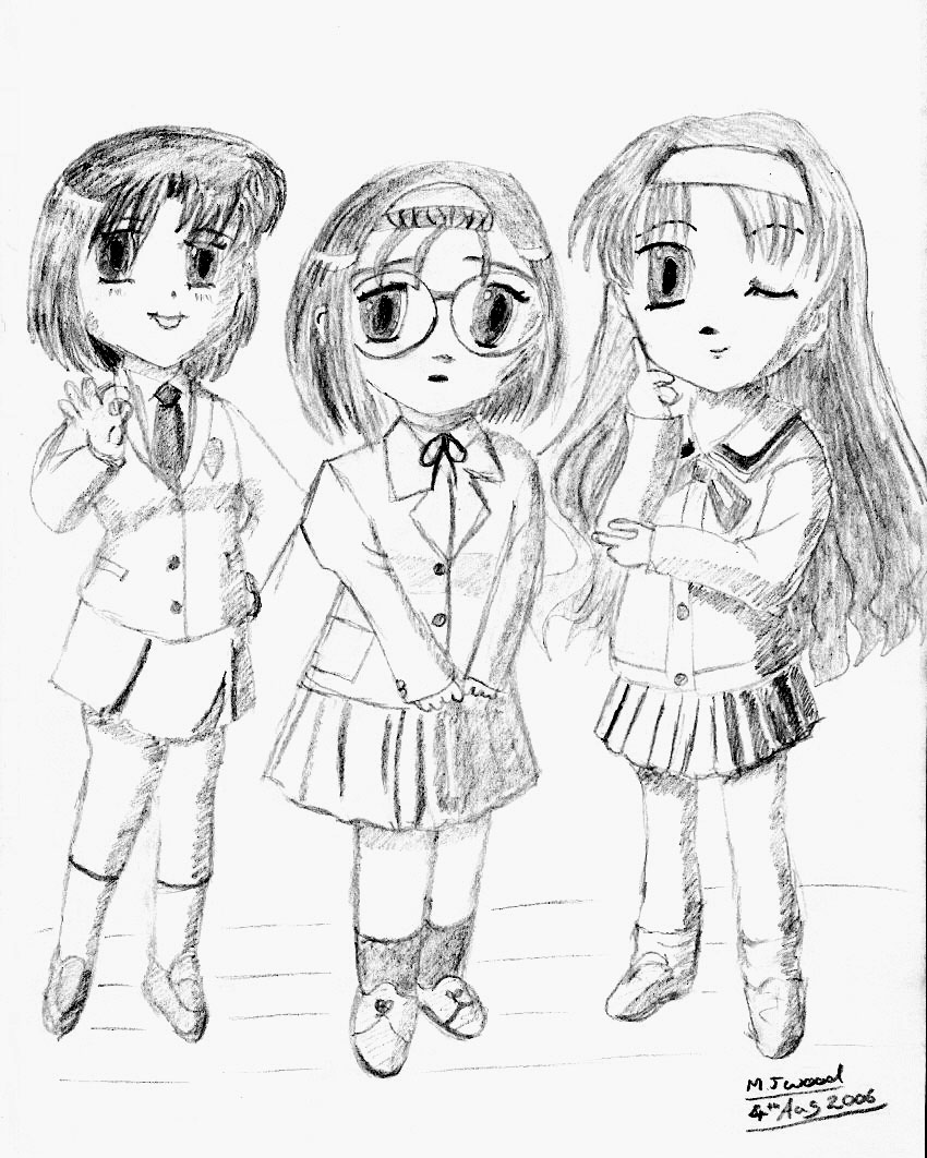 MangaSchool Girls by MJWOOD