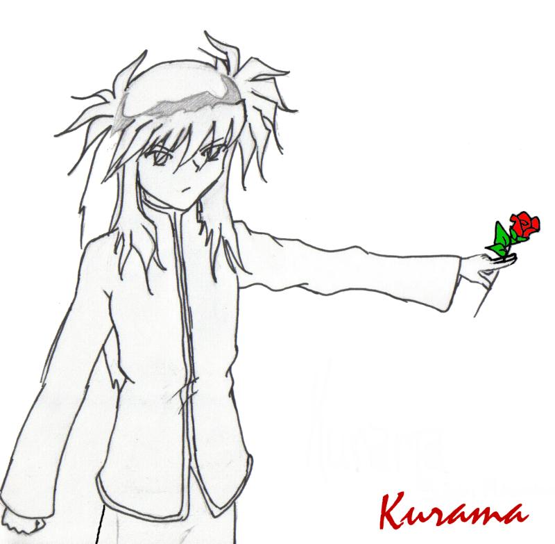 Kurama's Rose by MKsilver116