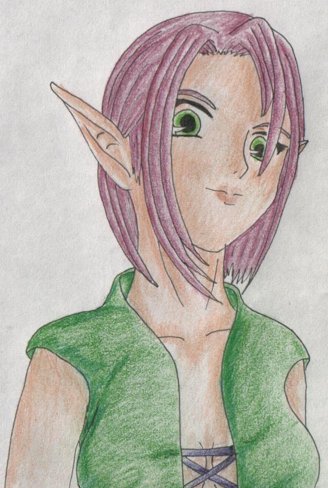 Almasy666's elf coloured by MadCat