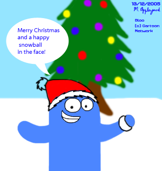 Christmas Bloo by MadManMark_1986_2005
