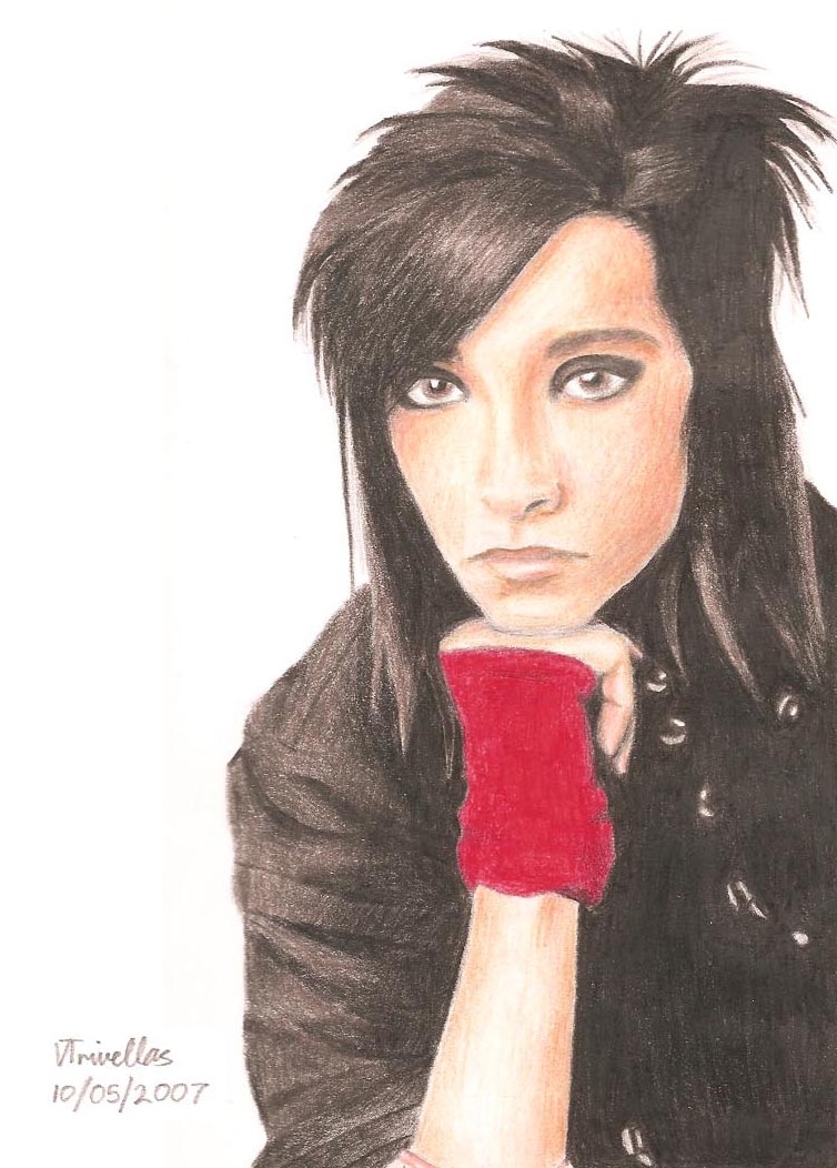 Bill Kaulitz third and possibly final sketch by MadeOfGlass