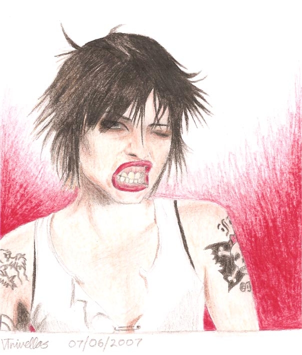 Brodie Dalle (The Distillers) by MadeOfGlass