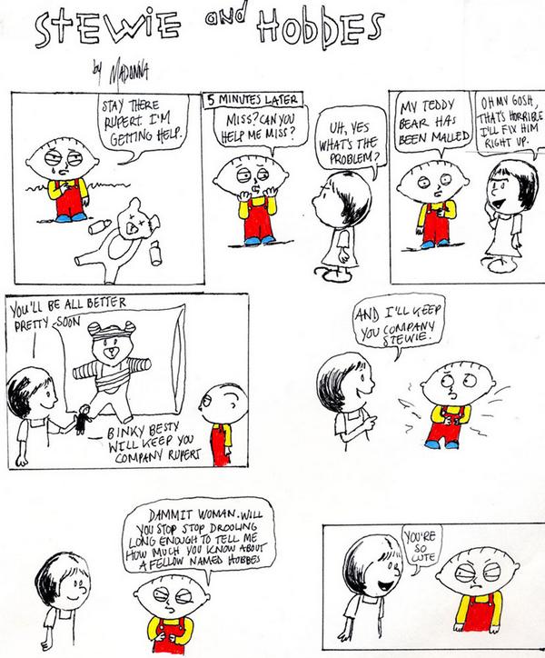 Stewie and Hobbes 3 by Madonna