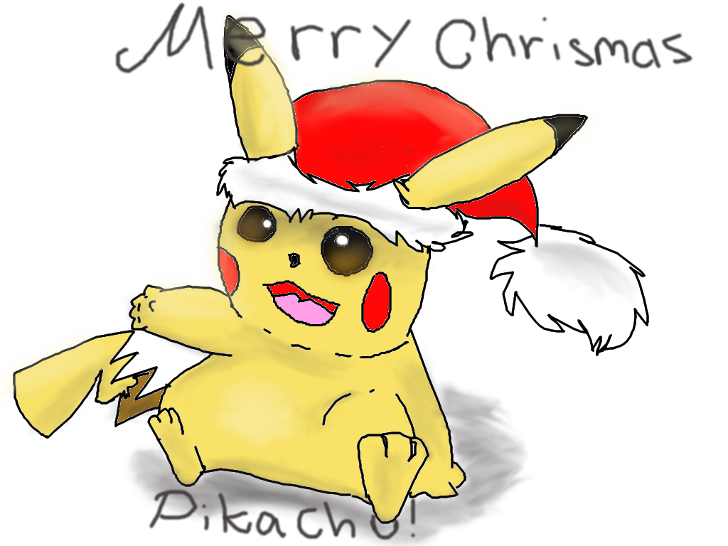Pikachu, whis you a merry chrismas! by Mady94