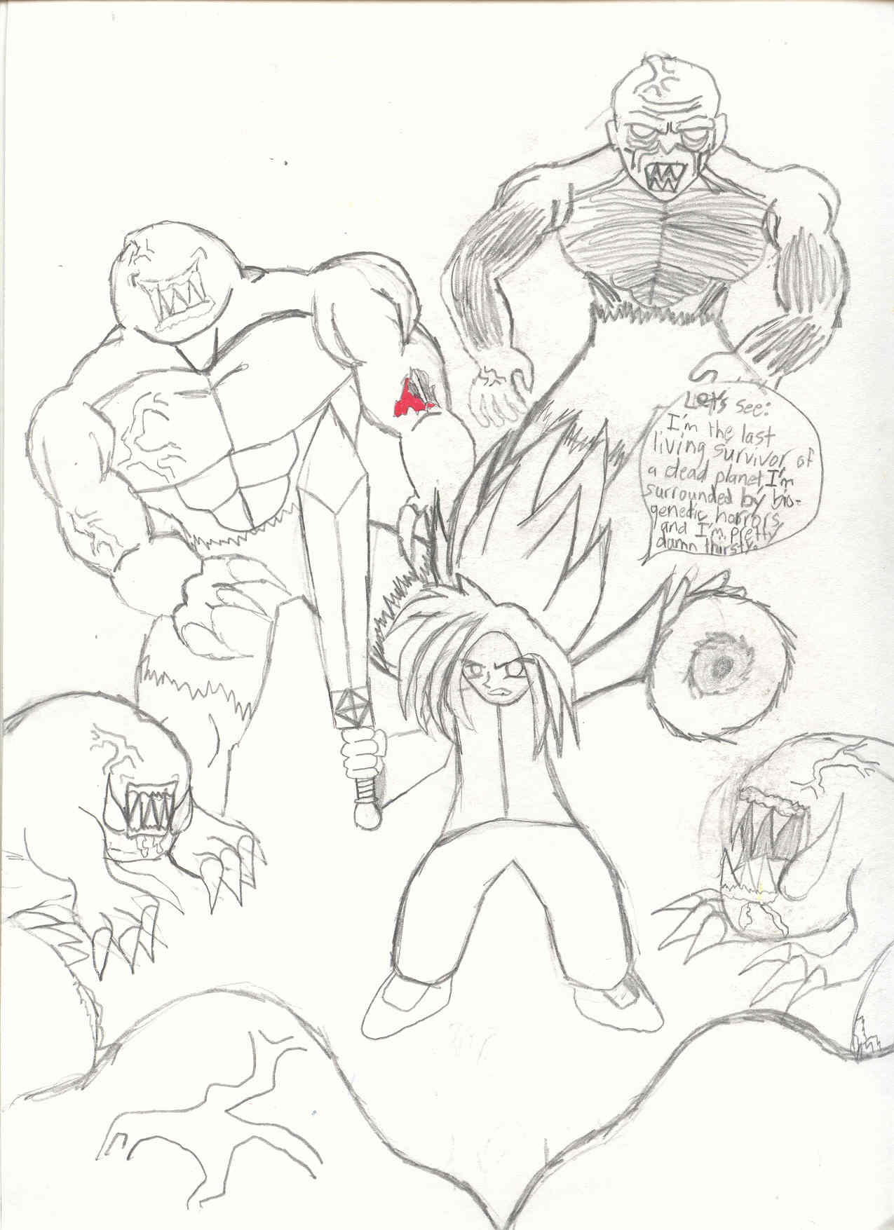 Ryu Vs. Doom series monsters by MageKnight007