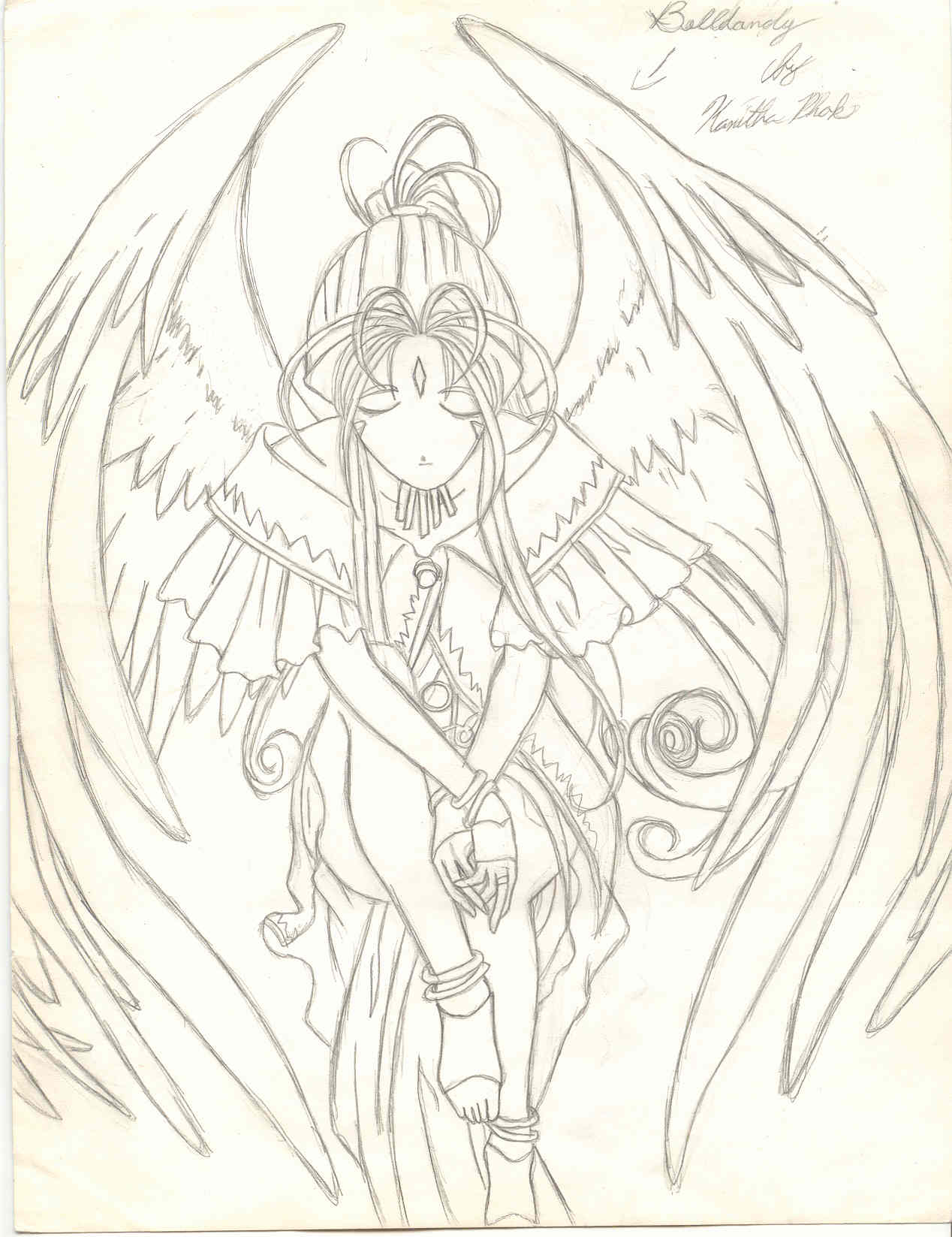 Belldandy by an old classmate by MageKnight007