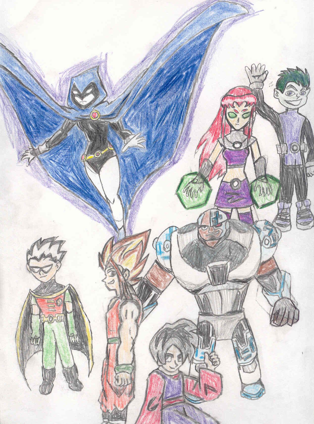 Allies: Me, Ryu and the Teen Titans* request for t by MageKnight007