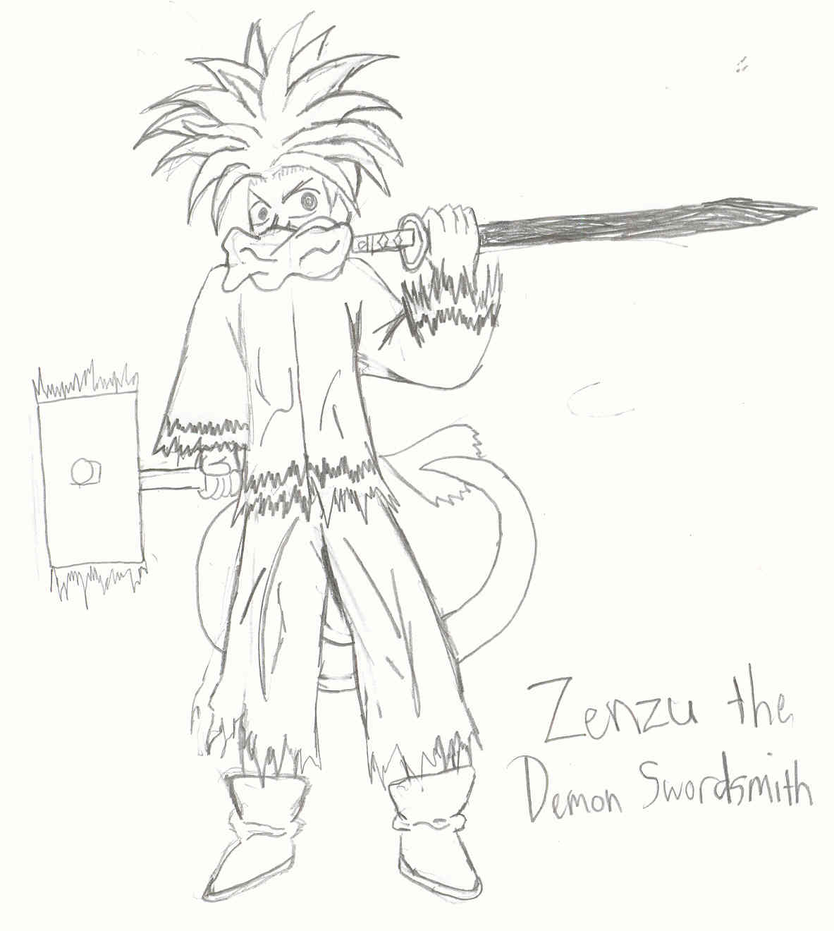 Zenzu the Demon Swordsmith by MageKnight007
