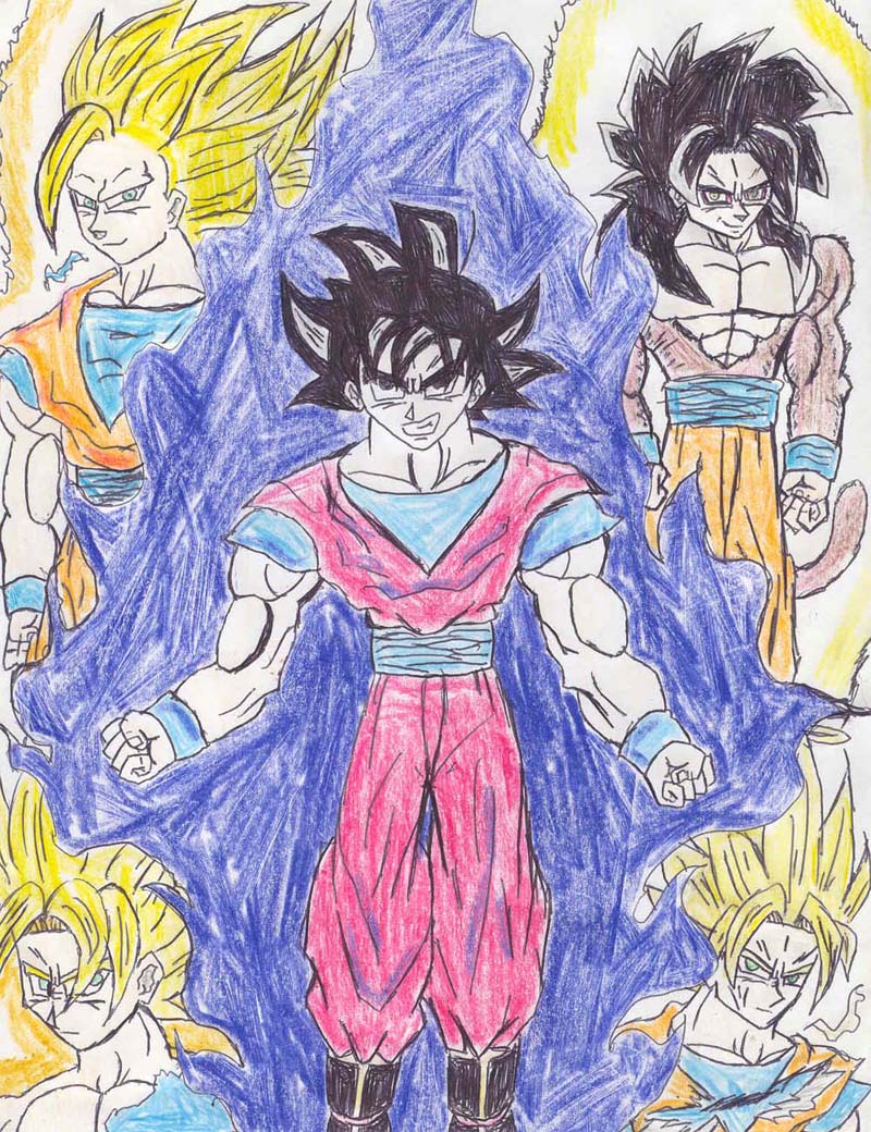 Goku collage by MageKnight007