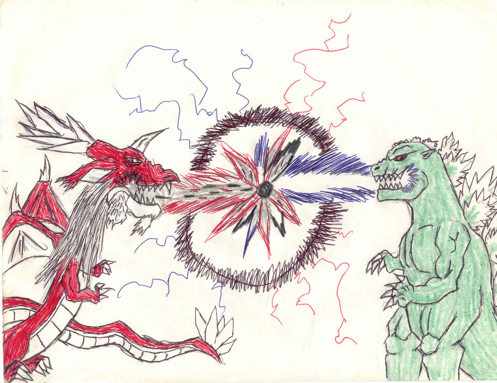 Inferno Vs Godzilla by MageKnight007
