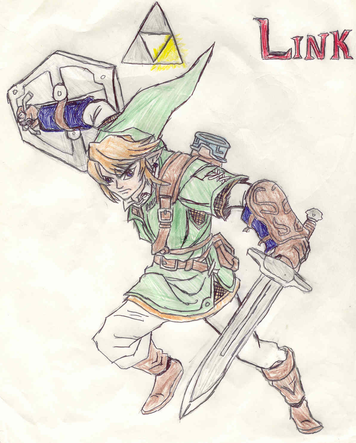 First attempt at Link by MageKnight007