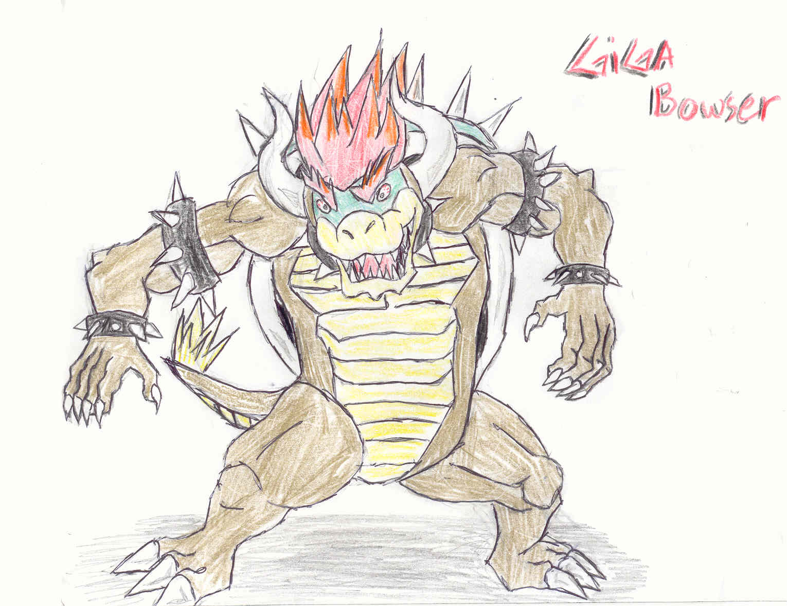 First attempt at Giga Bowser by MageKnight007