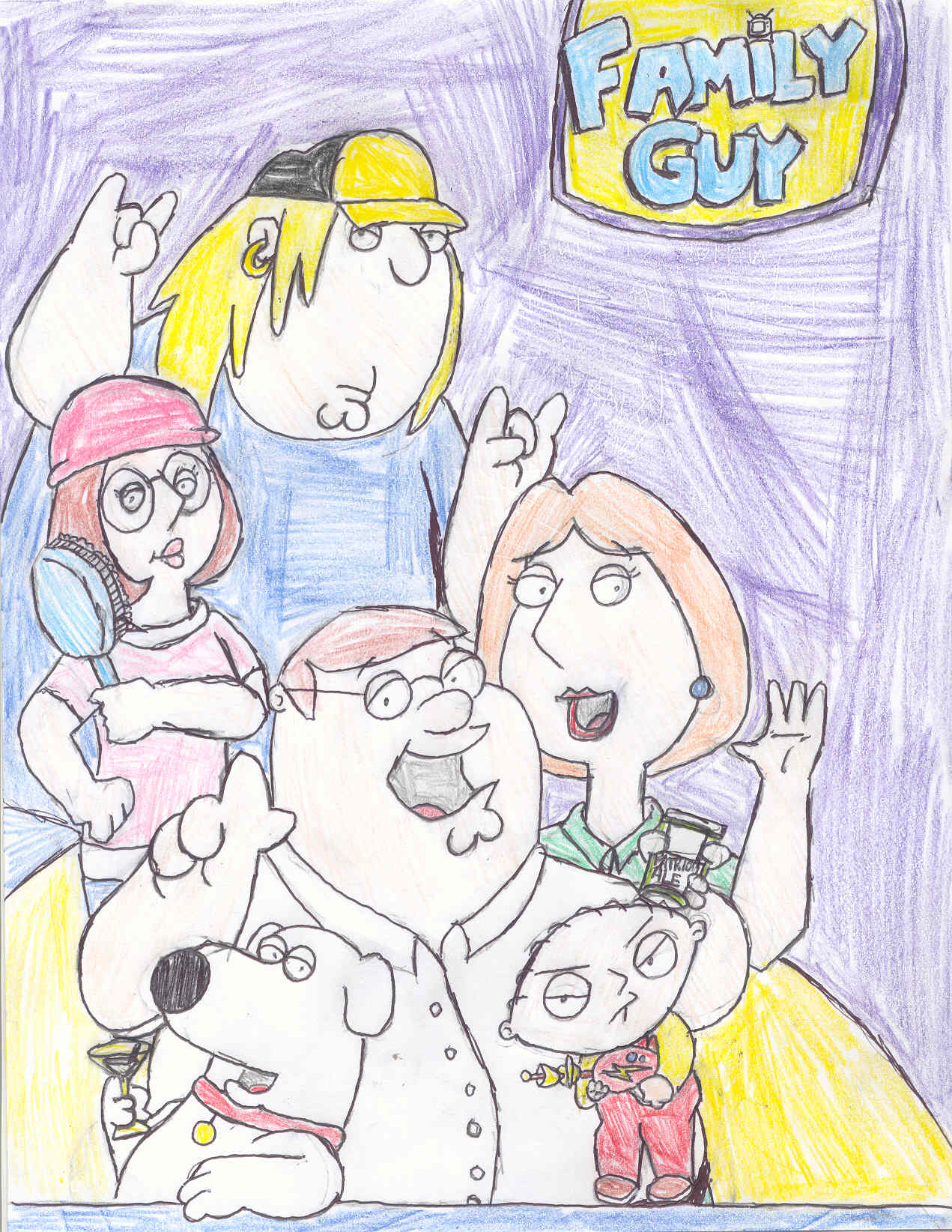 Cast of Family Guy by MageKnight007