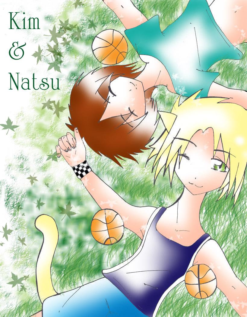 Kim & Natsu -Enjoying Spring by Magicalkitt