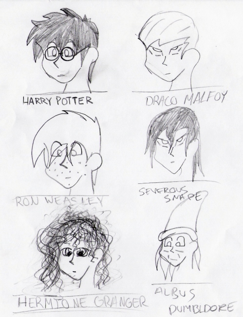 Harry POtter characters (anime) by Magicians_Valkary